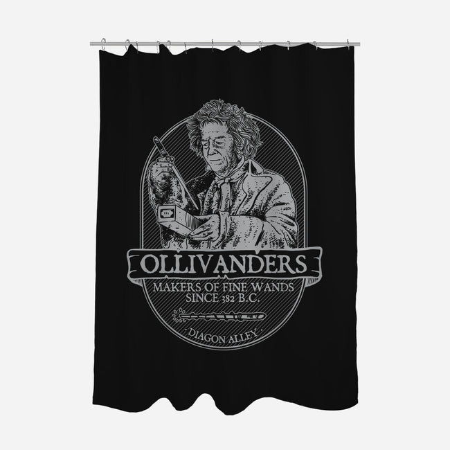 Ollivanders Fine Wands-none polyester shower curtain-Azafran