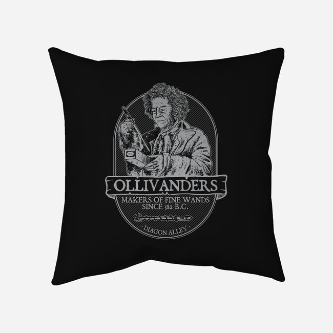 Ollivanders Fine Wands-none removable cover w insert throw pillow-Azafran