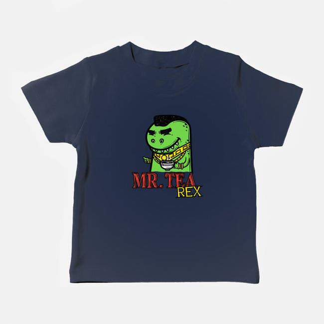 Mr. Tea Rex-baby basic tee-krisren28