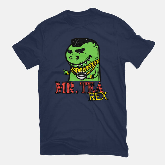 Mr. Tea Rex-womens basic tee-krisren28