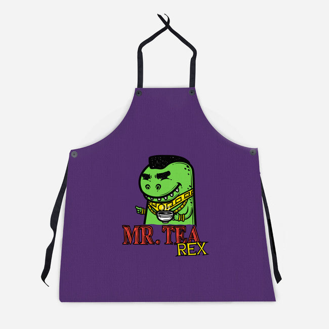 Mr. Tea Rex-unisex kitchen apron-krisren28