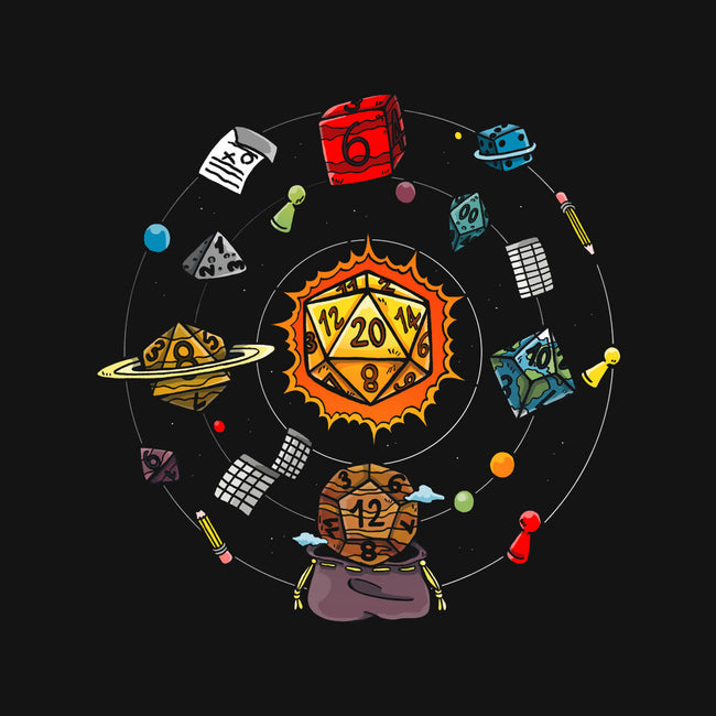 Set Dice Solar System-womens basic tee-Vallina84