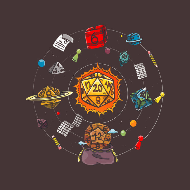 Set Dice Solar System-womens basic tee-Vallina84