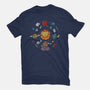 Set Dice Solar System-womens basic tee-Vallina84
