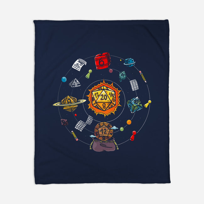 Set Dice Solar System-none fleece blanket-Vallina84