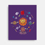 Set Dice Solar System-none stretched canvas-Vallina84