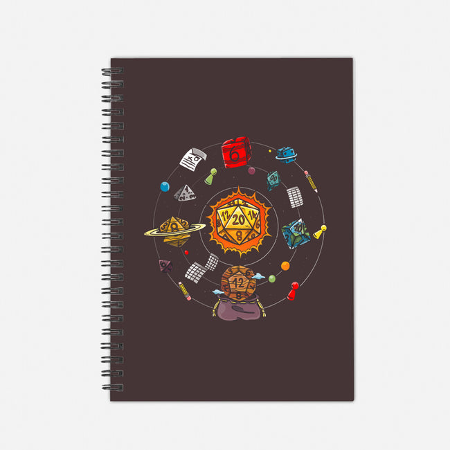 Set Dice Solar System-none dot grid notebook-Vallina84