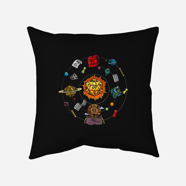 Set Dice Solar System-none removable cover w insert throw pillow-Vallina84