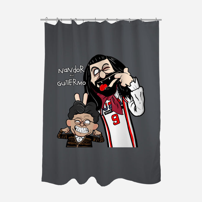 Nandor And Guillermo-none polyester shower curtain-MarianoSan