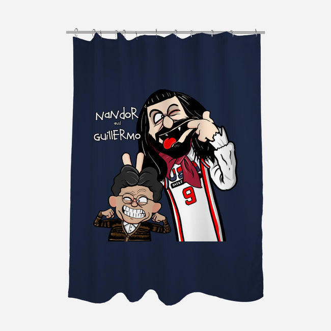 Nandor And Guillermo-none polyester shower curtain-MarianoSan