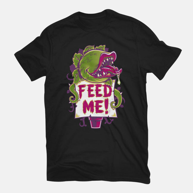 Feed Me Seymour!-womens basic tee-Nemons