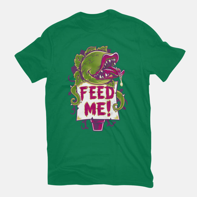 Feed Me Seymour!-womens basic tee-Nemons