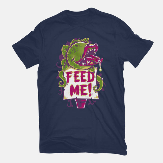 Feed Me Seymour!-womens basic tee-Nemons