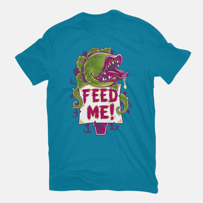 Feed Me Seymour!-womens basic tee-Nemons