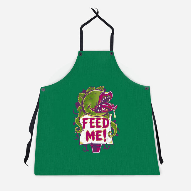 Feed Me Seymour!-unisex kitchen apron-Nemons