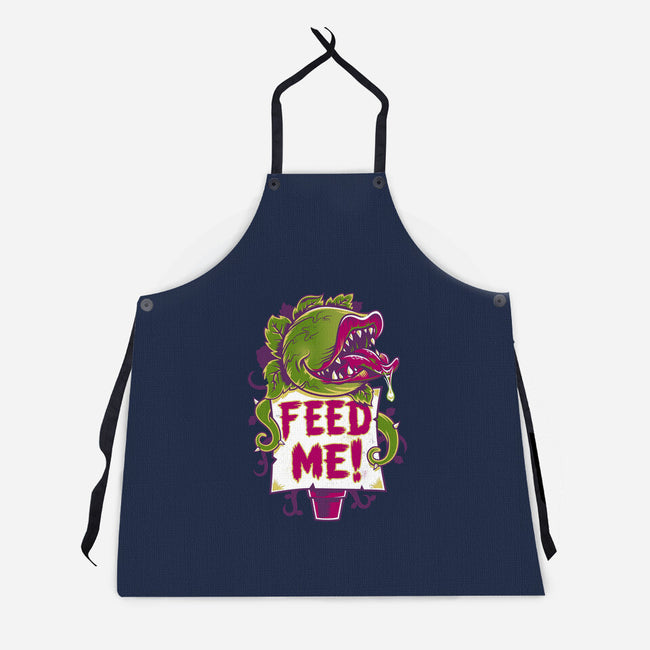 Feed Me Seymour!-unisex kitchen apron-Nemons
