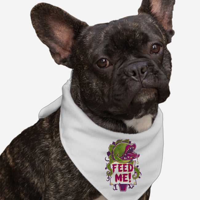 Feed Me Seymour!-dog bandana pet collar-Nemons