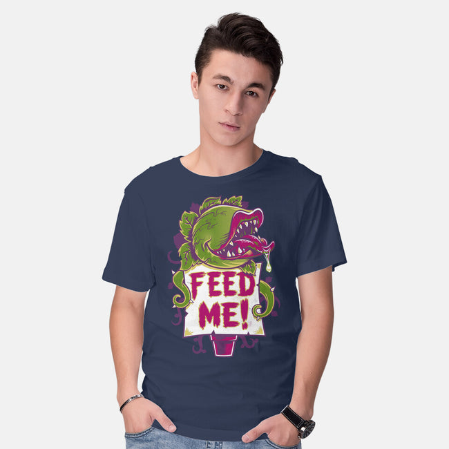 Feed Me Seymour!-mens basic tee-Nemons