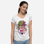 Feed Me Seymour!-womens v-neck tee-Nemons