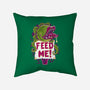 Feed Me Seymour!-none removable cover w insert throw pillow-Nemons