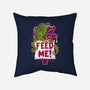 Feed Me Seymour!-none removable cover w insert throw pillow-Nemons
