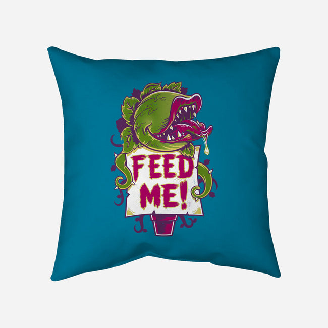 Feed Me Seymour!-none removable cover w insert throw pillow-Nemons