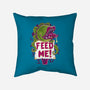 Feed Me Seymour!-none removable cover w insert throw pillow-Nemons