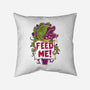 Feed Me Seymour!-none removable cover w insert throw pillow-Nemons