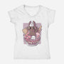 Toothless Dessert-womens v-neck tee-xMorfina
