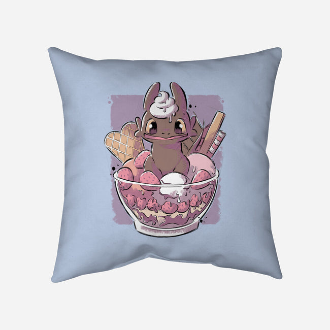 Toothless Dessert-none non-removable cover w insert throw pillow-xMorfina