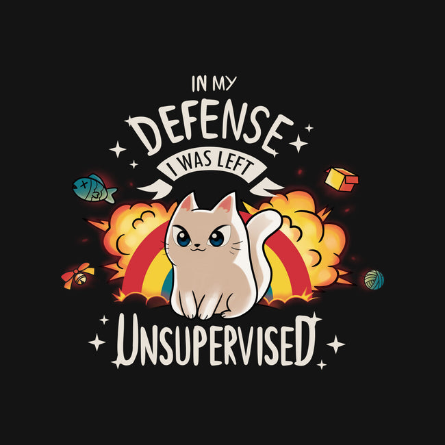 Unsupervised Cat-none removable cover w insert throw pillow-Typhoonic