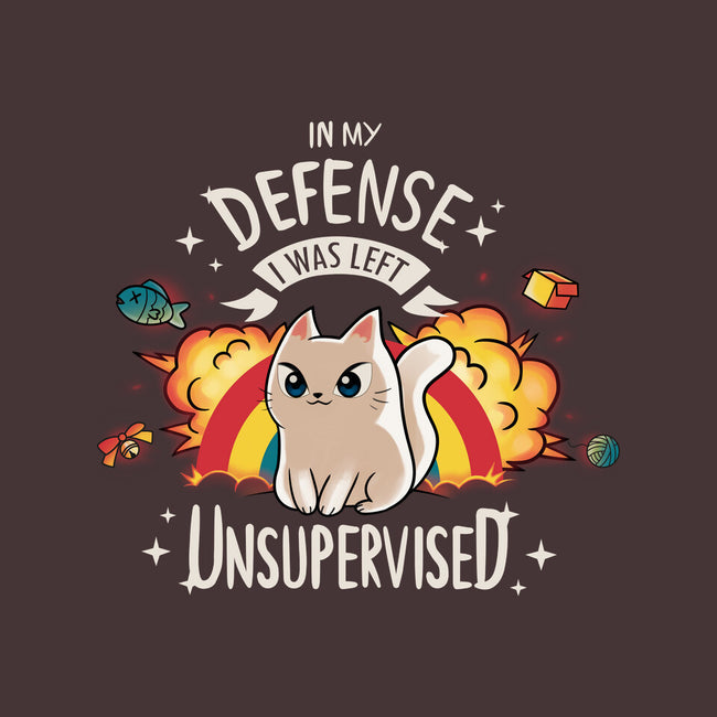 Unsupervised Cat-none removable cover w insert throw pillow-Typhoonic