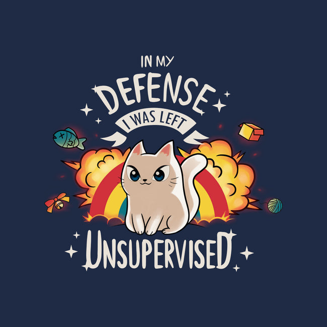 Unsupervised Cat-none removable cover w insert throw pillow-Typhoonic