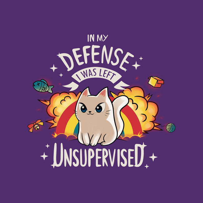 Unsupervised Cat-none removable cover w insert throw pillow-Typhoonic