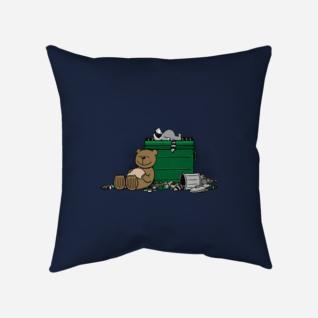 Trashnuts-none removable cover w insert throw pillow-pigboom