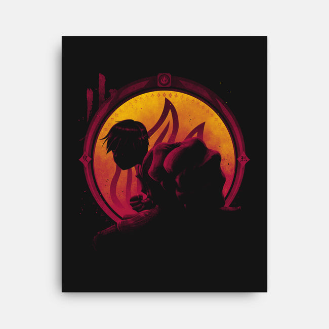 Fire Master-none stretched canvas-teesgeex