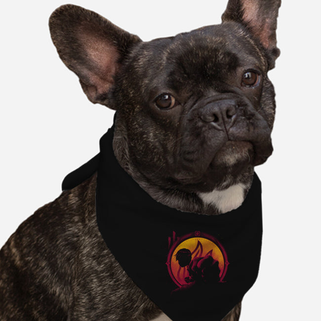 Fire Master-dog bandana pet collar-teesgeex