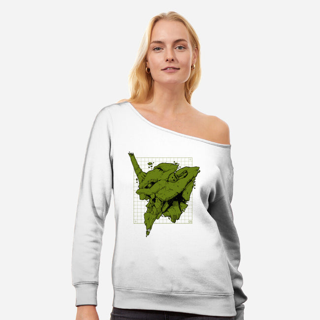 Primal EVA-womens off shoulder sweatshirt-Hafaell
