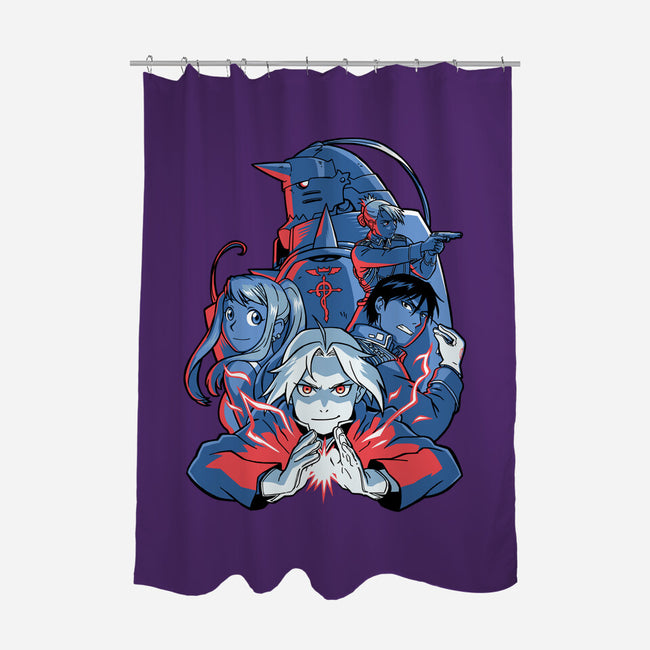 Team Fullmetal-none polyester shower curtain-jmcg