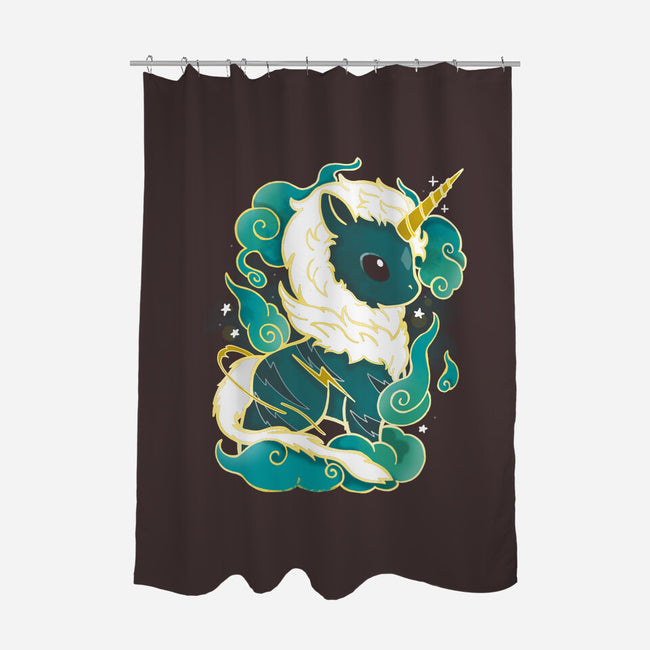 Kirin-none polyester shower curtain-Vallina84