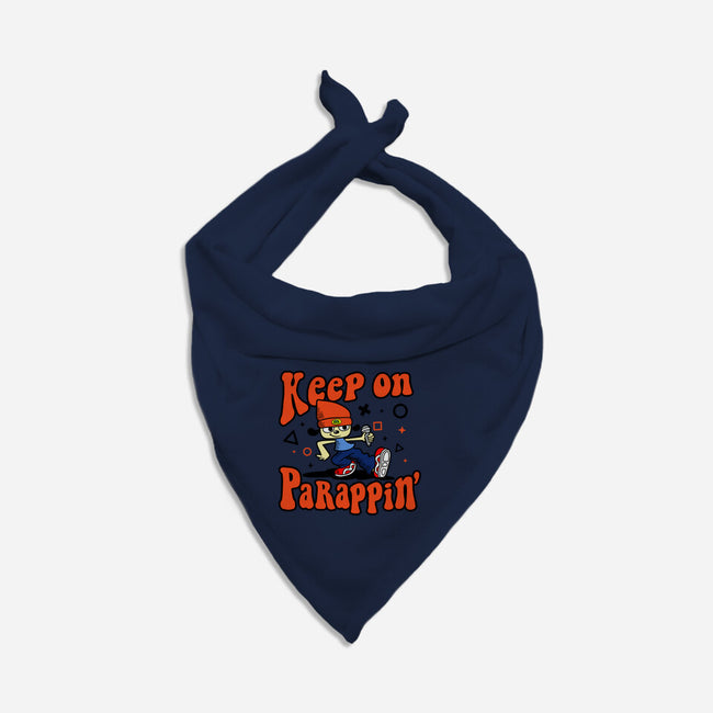 Keep On PaRappin-cat bandana pet collar-demonigote