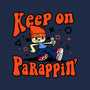 Keep On PaRappin-womens racerback tank-demonigote