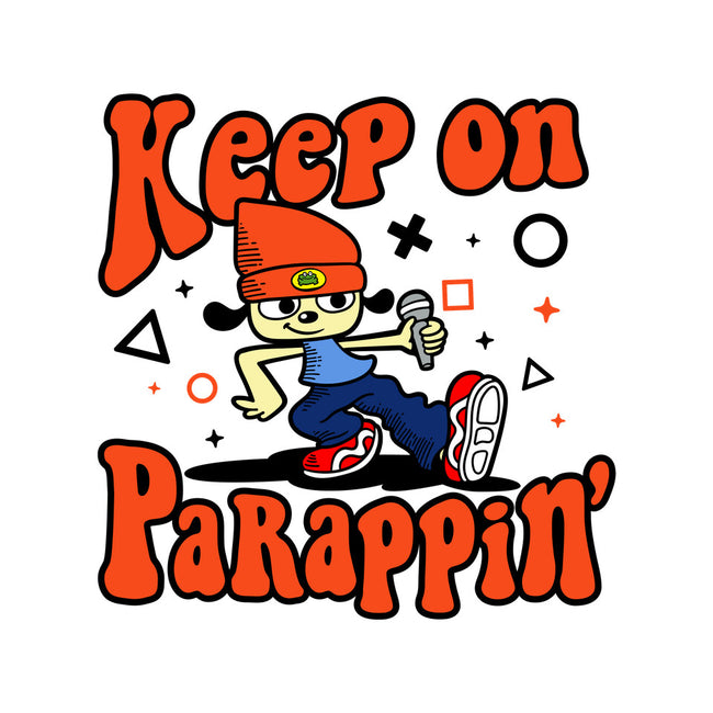 Keep On PaRappin-none drawstring bag-demonigote