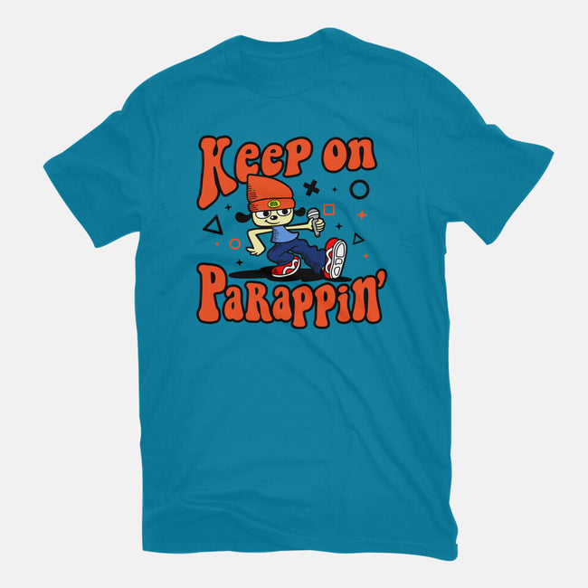 Keep On PaRappin-womens fitted tee-demonigote