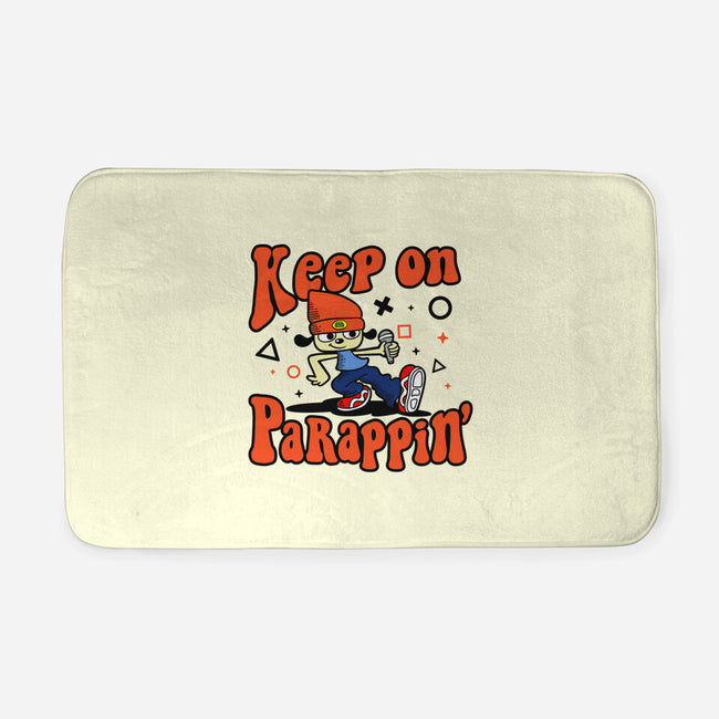 Keep On PaRappin-none memory foam bath mat-demonigote