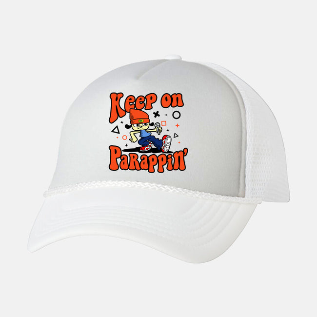 Keep On PaRappin-unisex trucker hat-demonigote