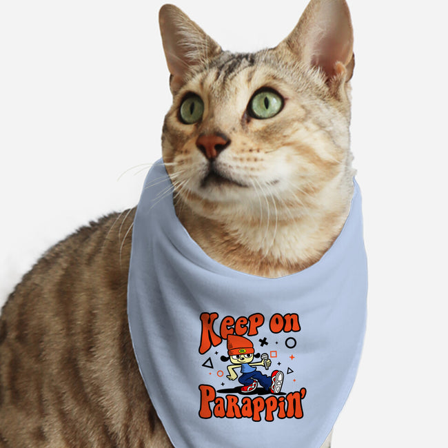 Keep On PaRappin-cat bandana pet collar-demonigote