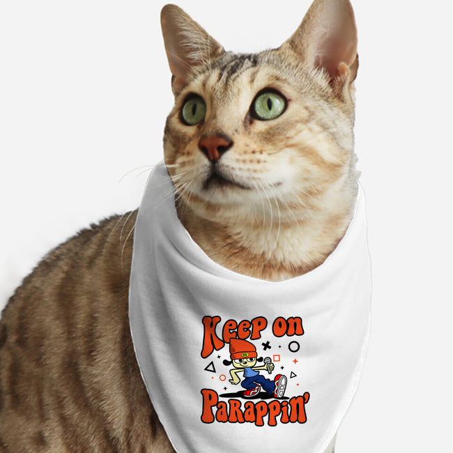 Keep On PaRappin-cat bandana pet collar-demonigote