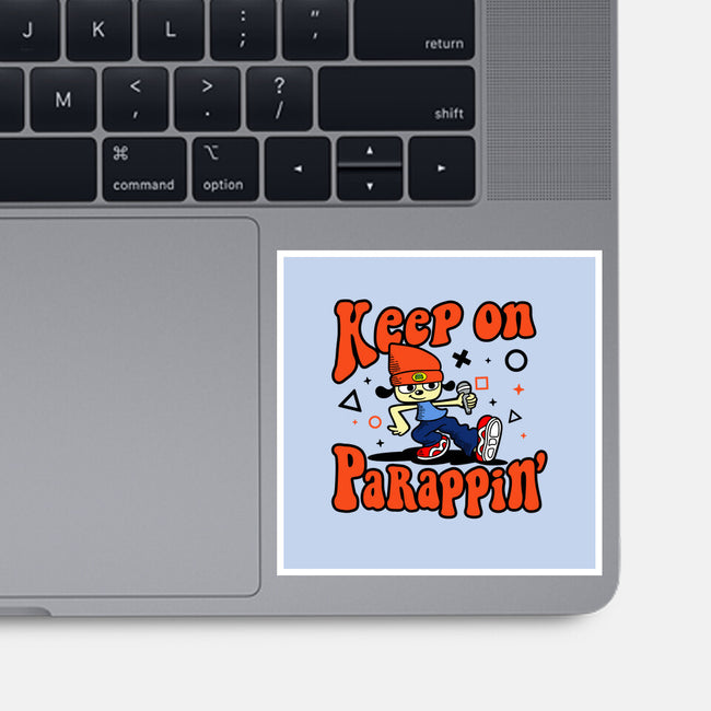 Keep On PaRappin-none glossy sticker-demonigote