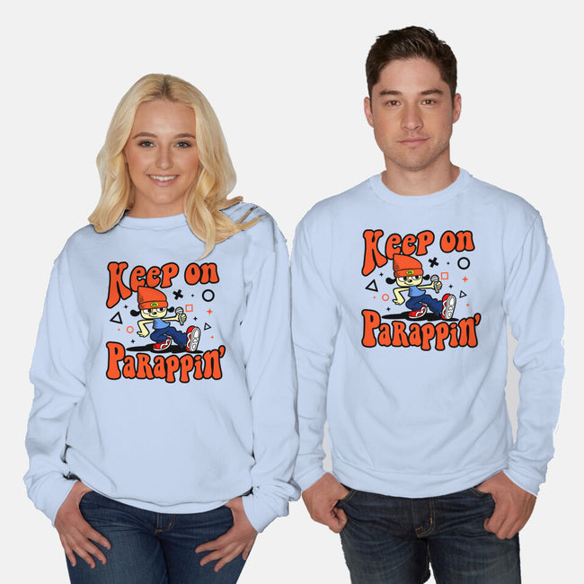 Keep On PaRappin-unisex crew neck sweatshirt-demonigote